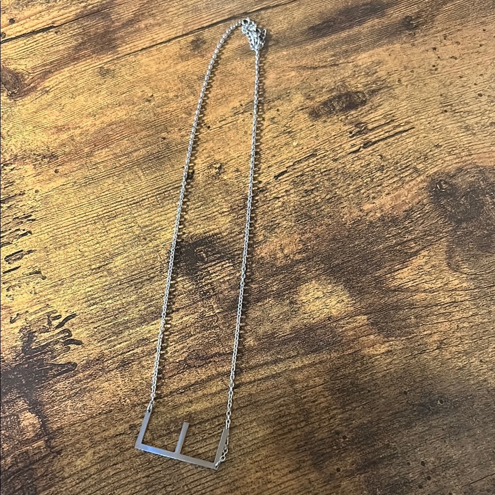 Silver Geometric Necklace